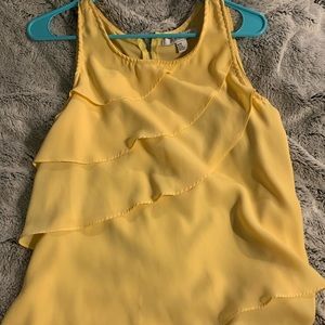 Forever 21 yellow tank top